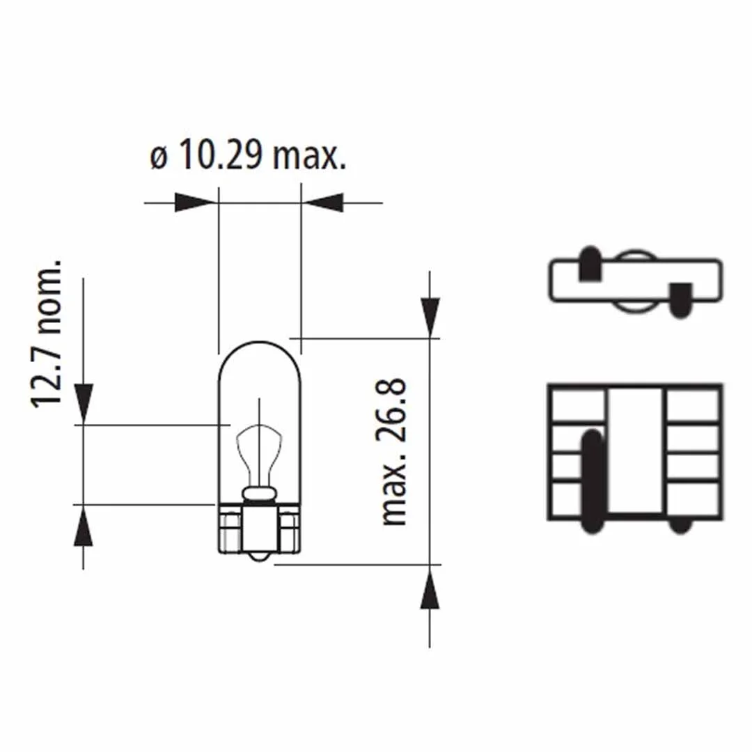 AMPOLLETA COLA DE PEZ 12V 5W NARVA - Image 3