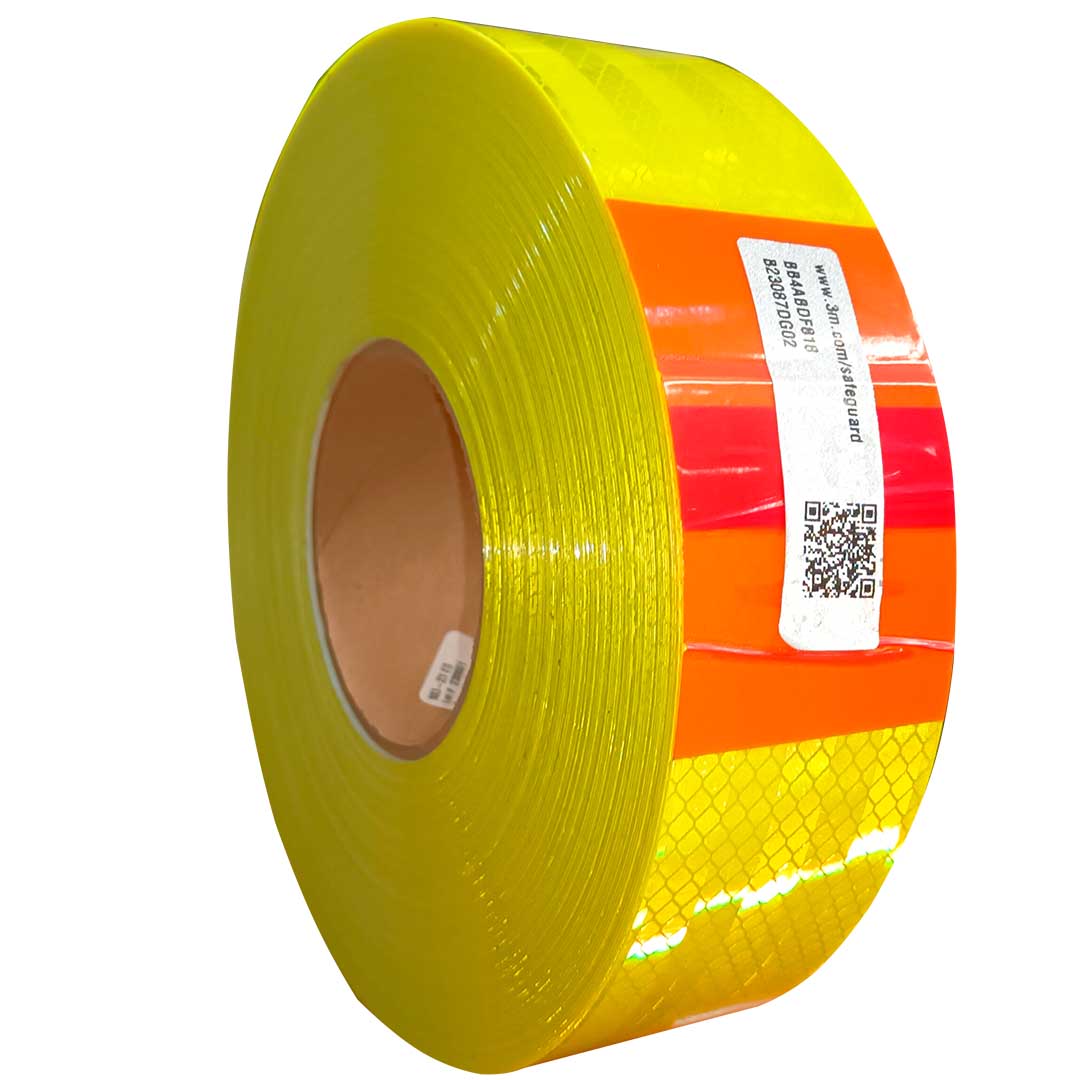 CINTA REFLECTANTE AMARILLO LIMON 45.7 METROS 3M