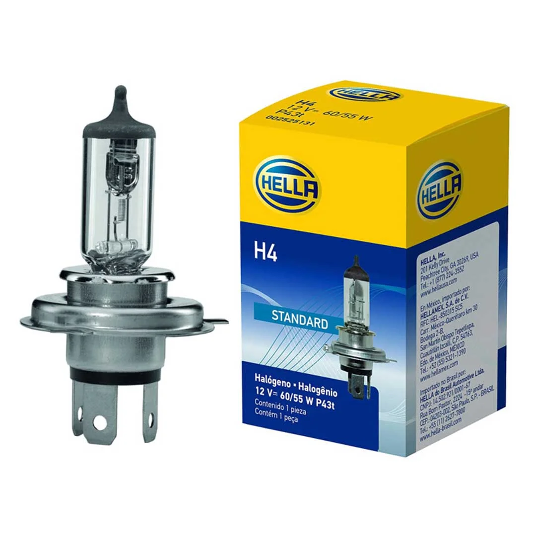 AMPOLLETA HALÓGENA H4 12V 60/55W HELLA