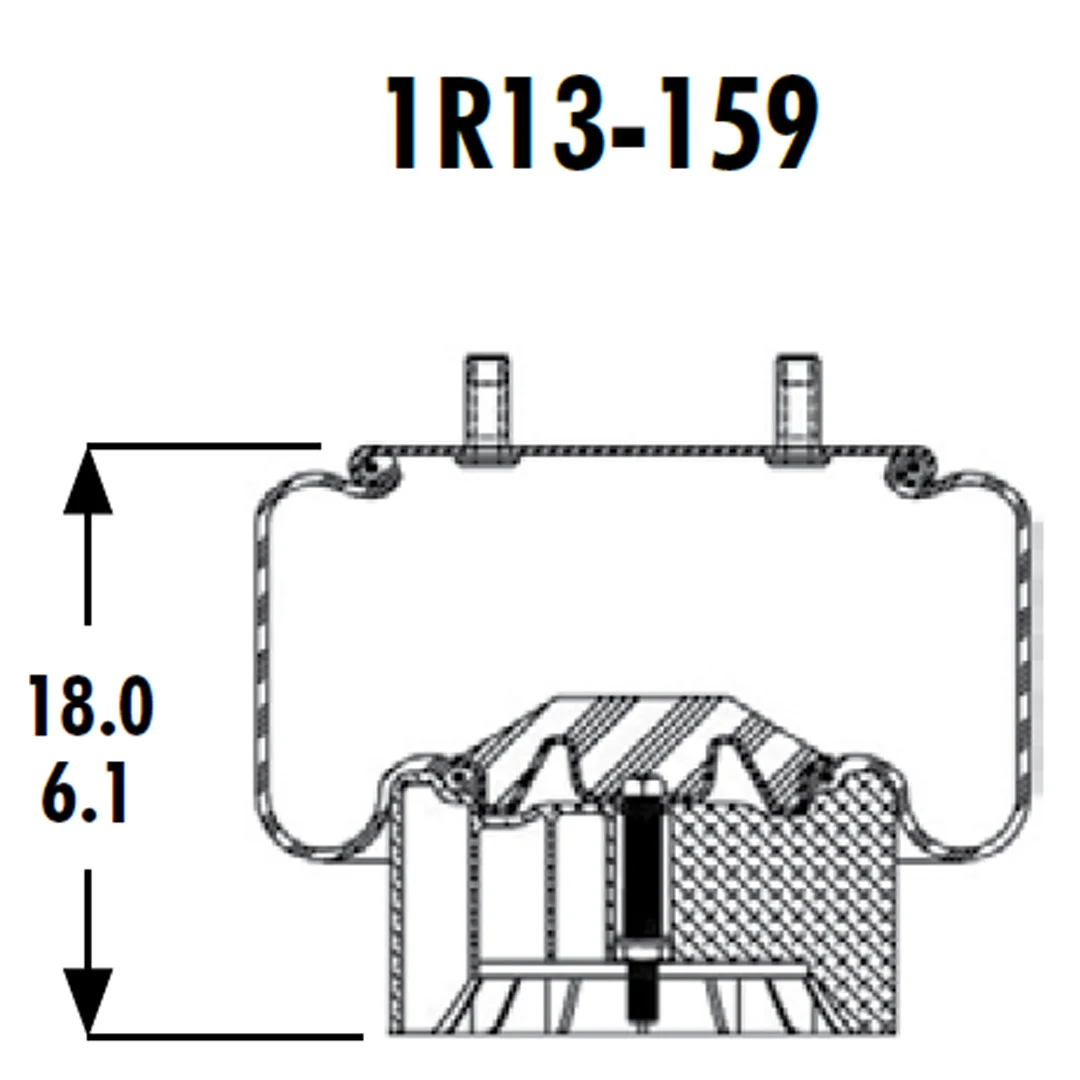 PULMON DE SUSPENSION 1T17CA-5 1R13-159 (8709) SPRINGRIDE - Image 3