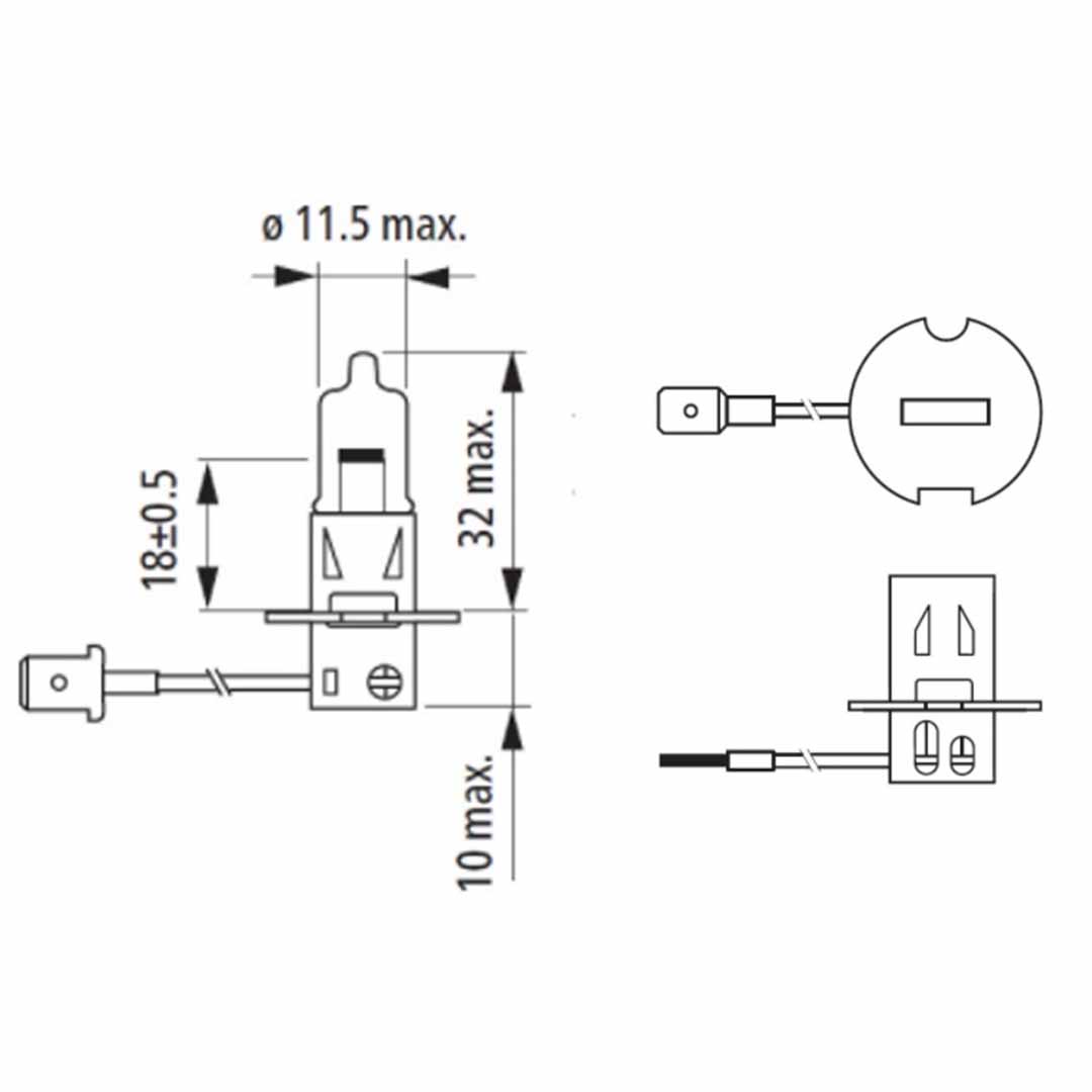 AMPOLLETA HALÓGENA H3 12V 55W NARVA - Image 3