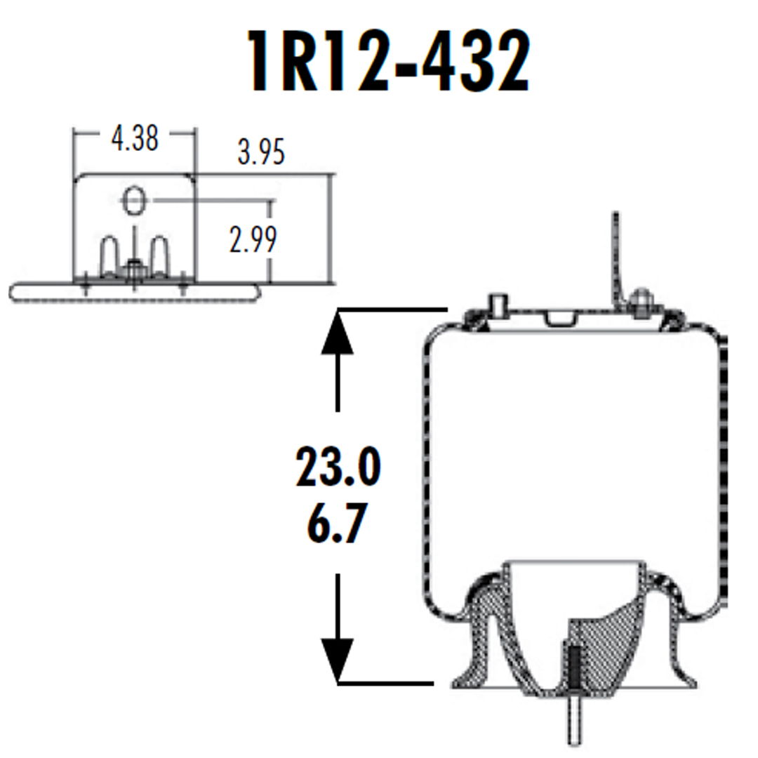 PULMON DE SUSPENSION 1T15M-9 1R12-432 SPRINGRIDE - Image 2