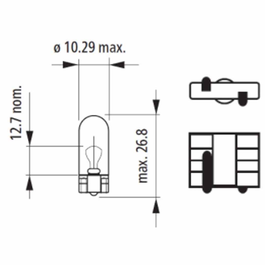 AMPOLLETA COLA DE PEZ 24V 3W NARVA - Image 3